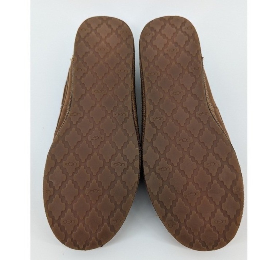UGG Australia Milana Brown Leather Fringe Moccasin Loafers 1005451 Womens 7.5 - Picture 7 of 9